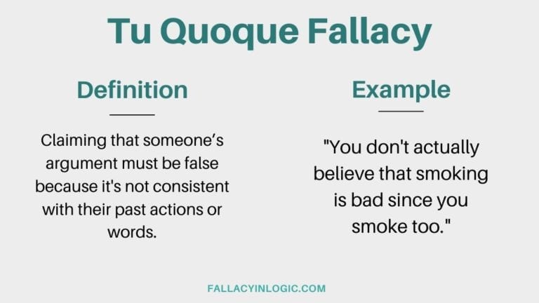 Tu Quoque Fallacy Definition and Examples Fallacy In Logic