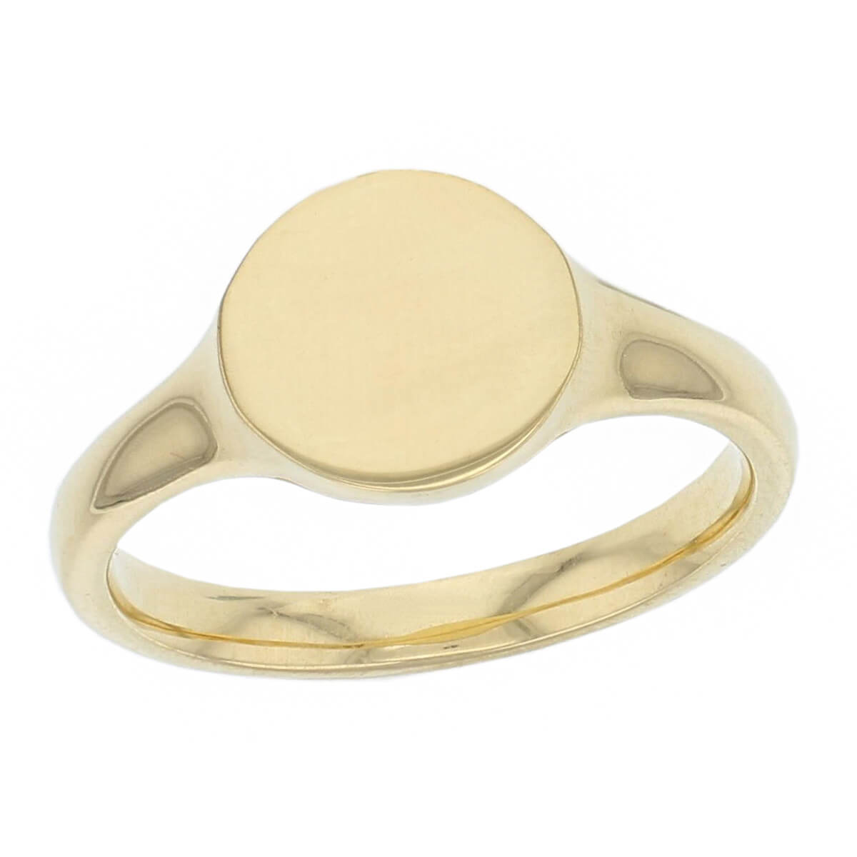 18ct Yellow Gold Round Ring Faller