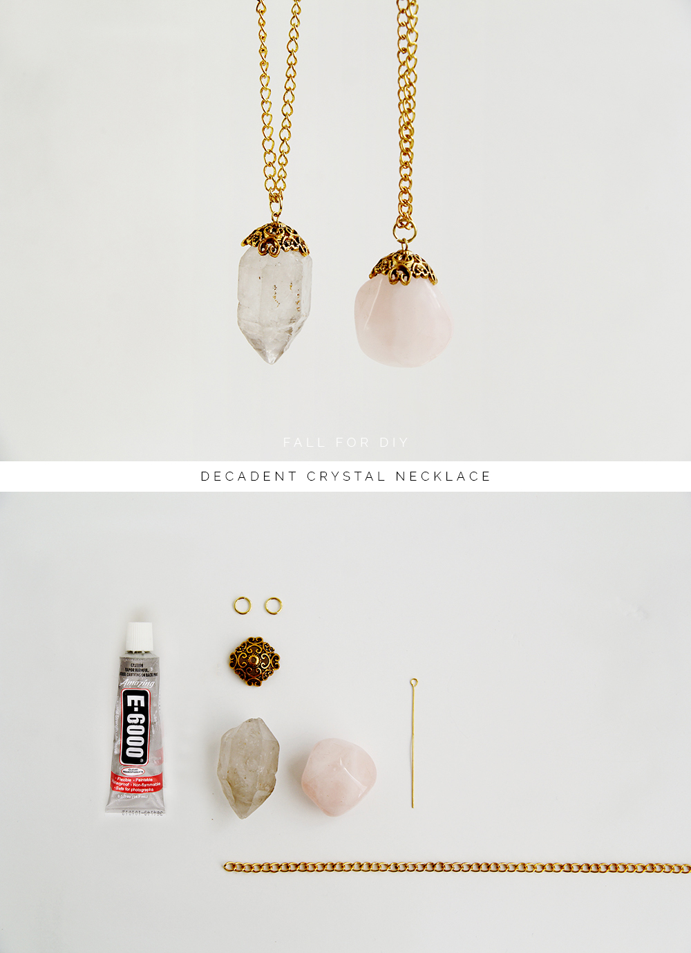 DIY Decadent Crystal Necklace Fall For DIY