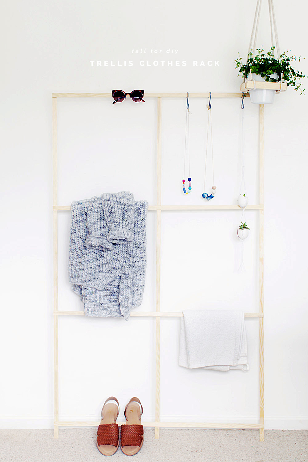 DIY Trellis Clothes Racks Fall For DIY