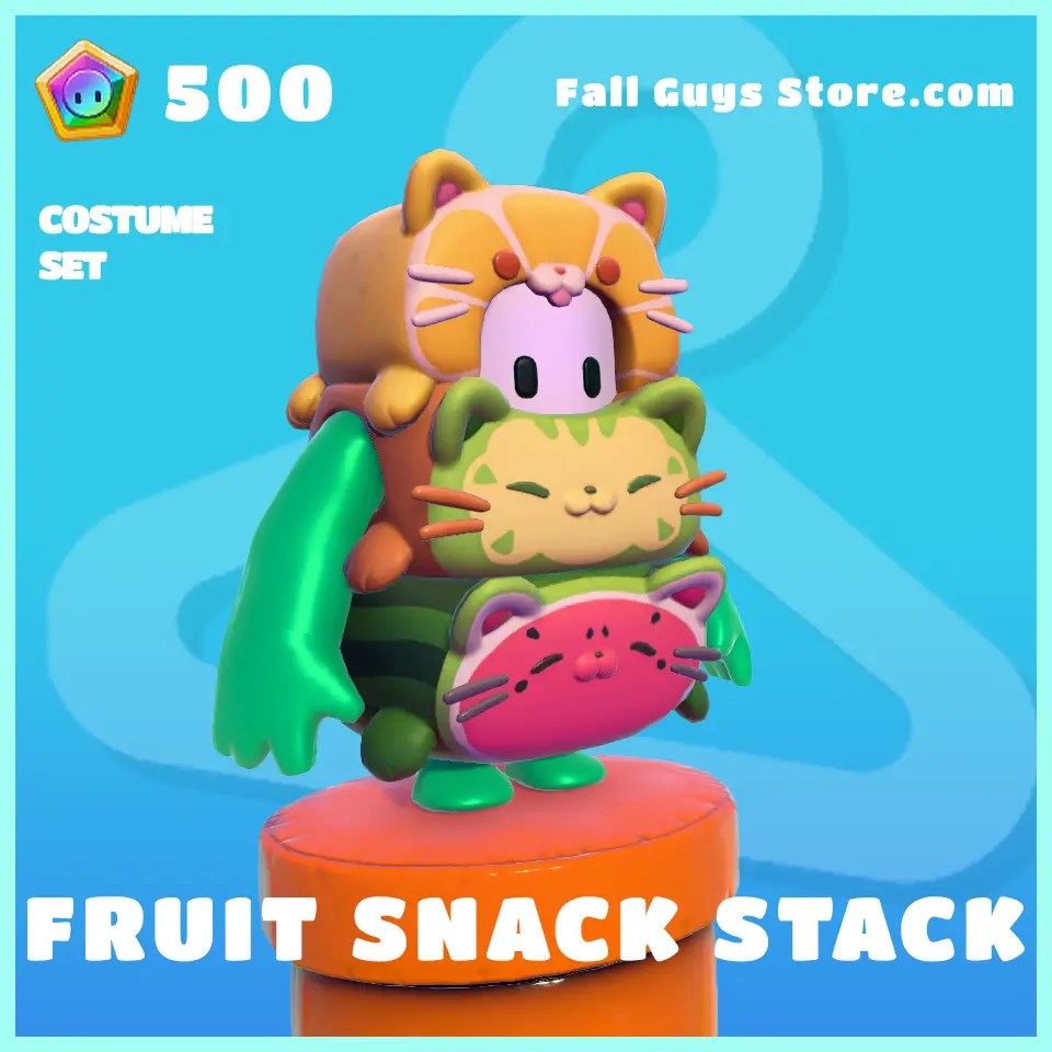 Fruit Snack Stack Costume in Fall Guys