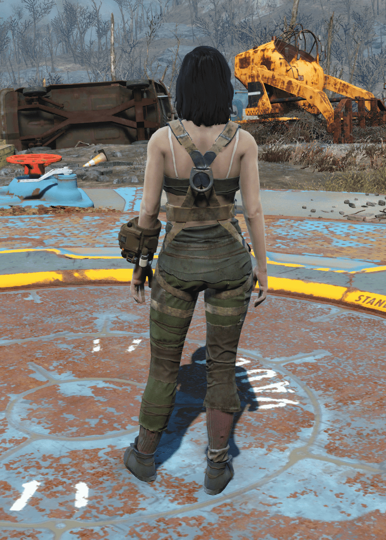 FileGunner Harness, Back View (Female).png Independent Fallout Wiki