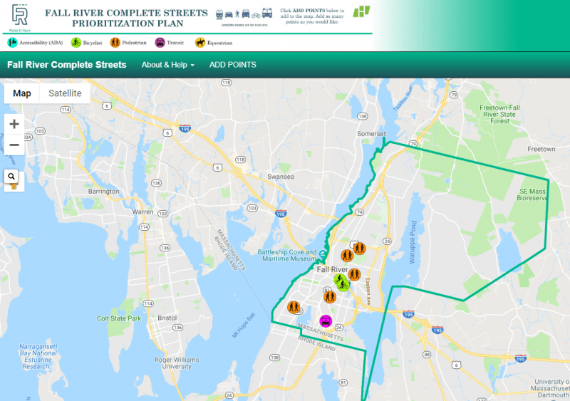 City of Fall River looking for feedback on walking, biking Fall River