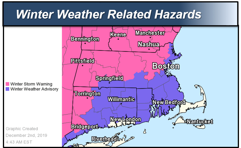 Area issued Winter Weather Advisory as several inches of snow expected