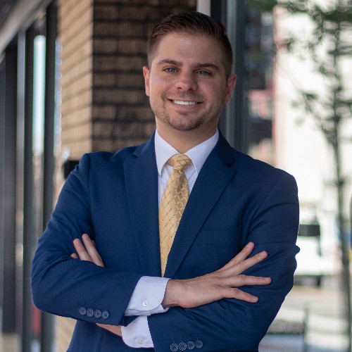 Christopher Carreiro, candidate for Register of Deeds, solicits