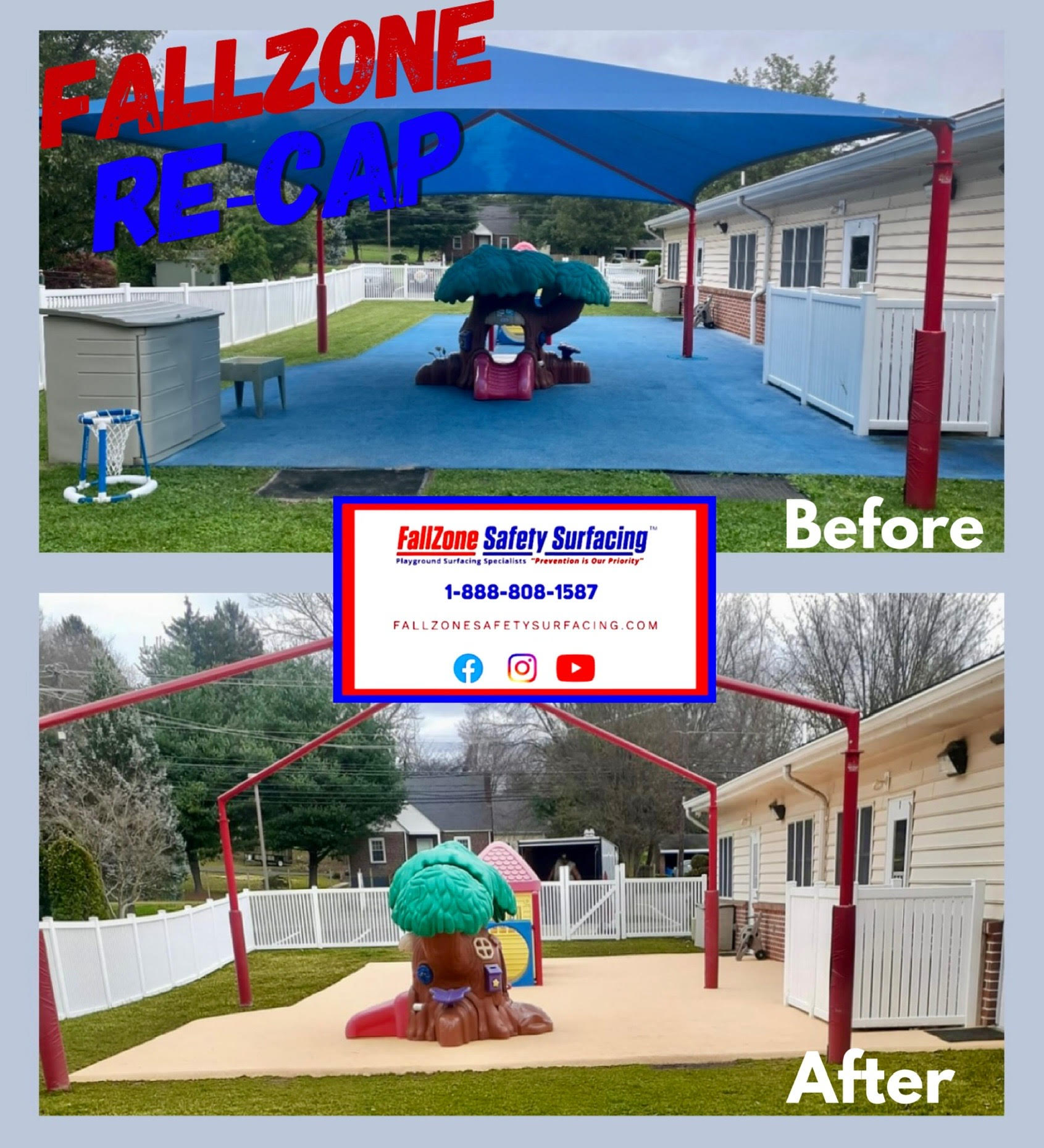 The Goddard School FallZone Recap Playground Surface Pennsylvania