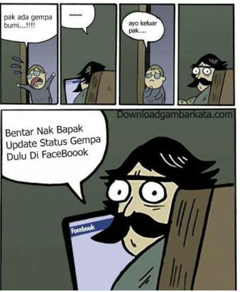 Kelakuan Aneh Anak Jaman Now Hingga Orang Tua Jaman Now Saat Gempa