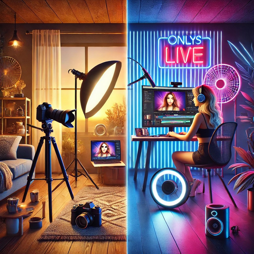 OnlyFans vs. Cam Girls, Comparing Platforms for Creators, Exclusive Content vs. Live Streaming
