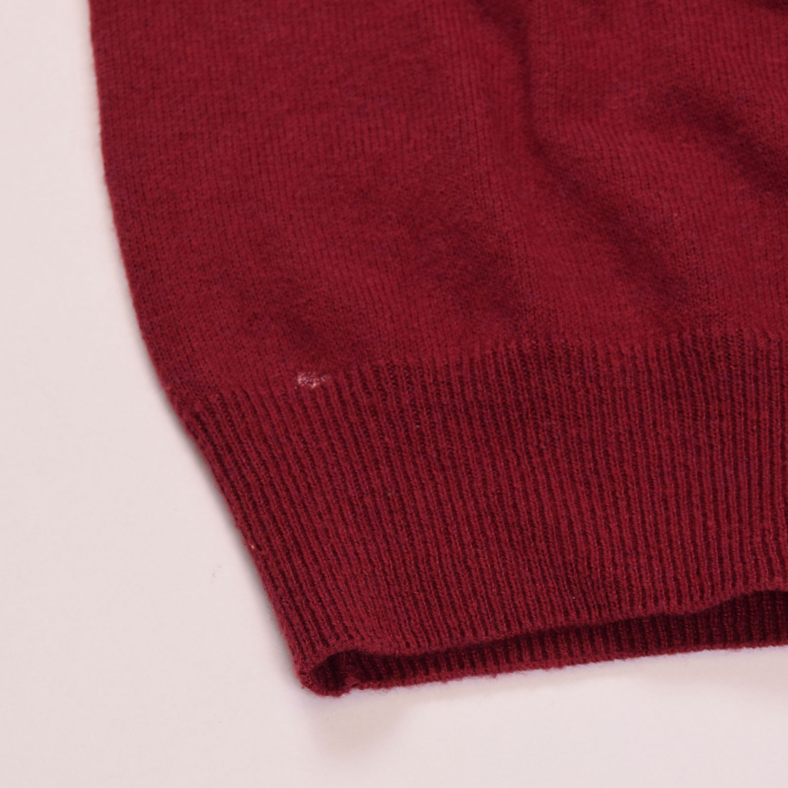 Gant Herren VNeck Pullover Sweater Gr.XL Strick Wolle Wein Rot 95533