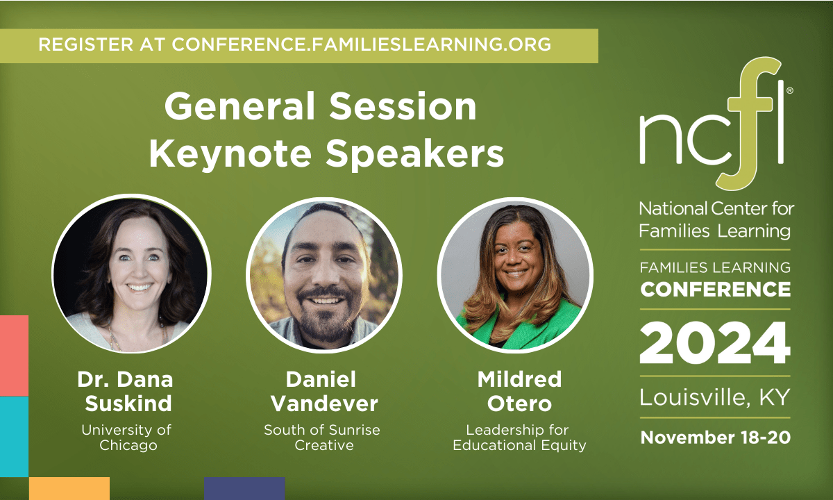 Keynote speakers announced for 2024 Families Learning Conference 