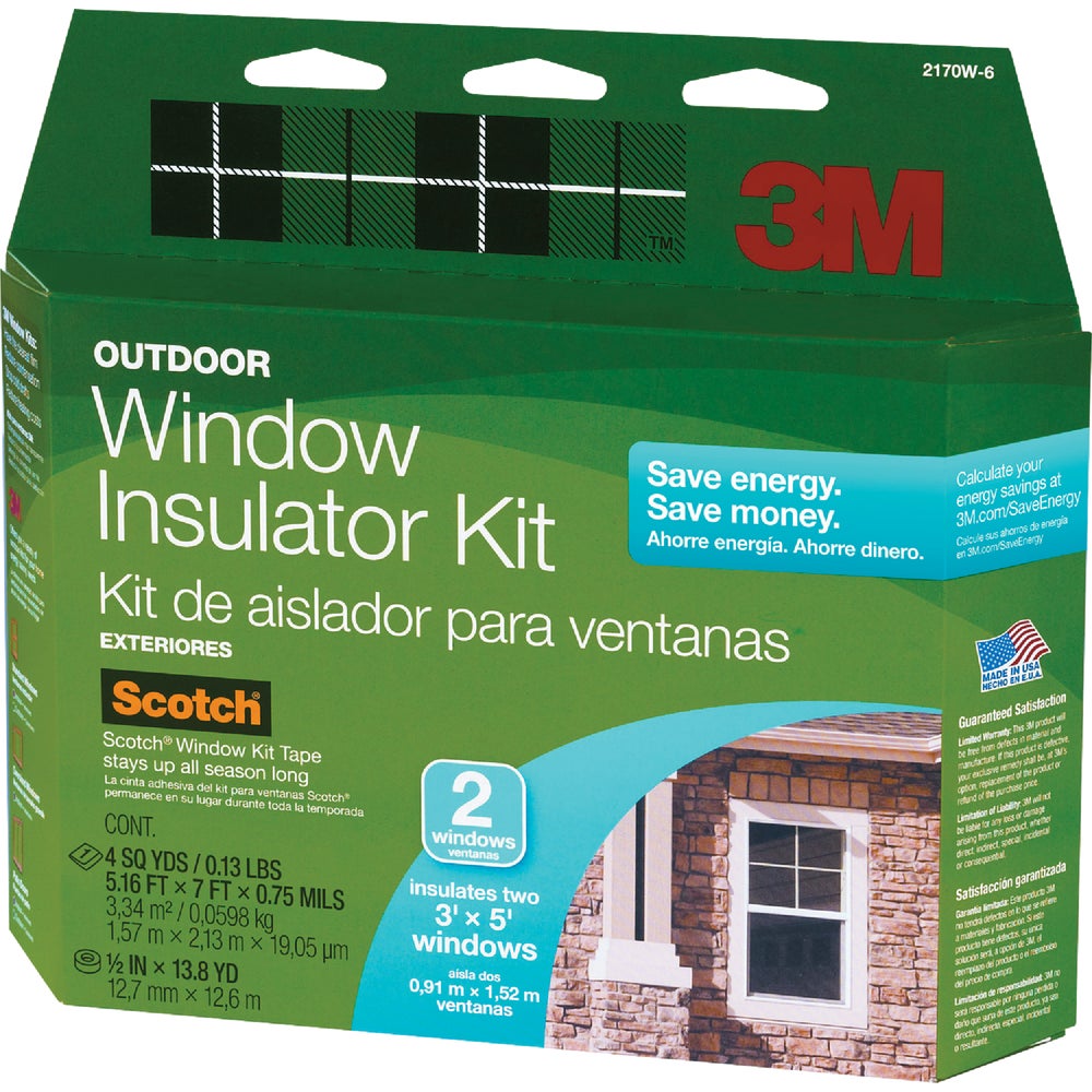 3M 2170W6 3M Outside Window Insulator Kit Family Hardware