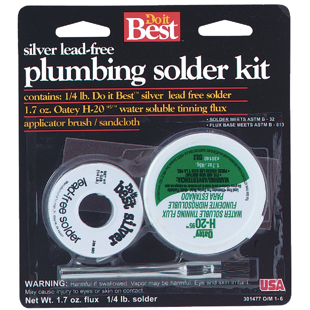 Oatey/Harvey 53072 Do it Best H2095 Flux/Plumbing Solder Kit Family Hardware