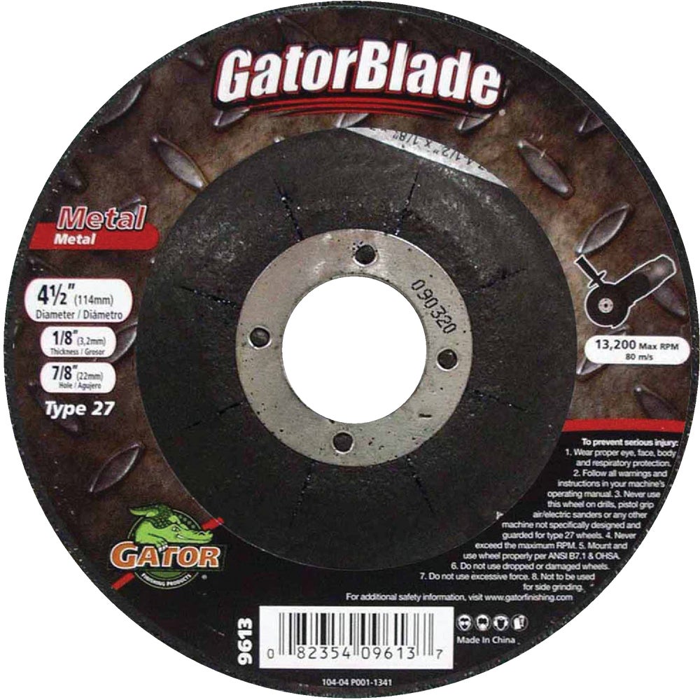 Ali Ind. 9613 Gator Blade Type 27 CutOff Wheel Family Hardware