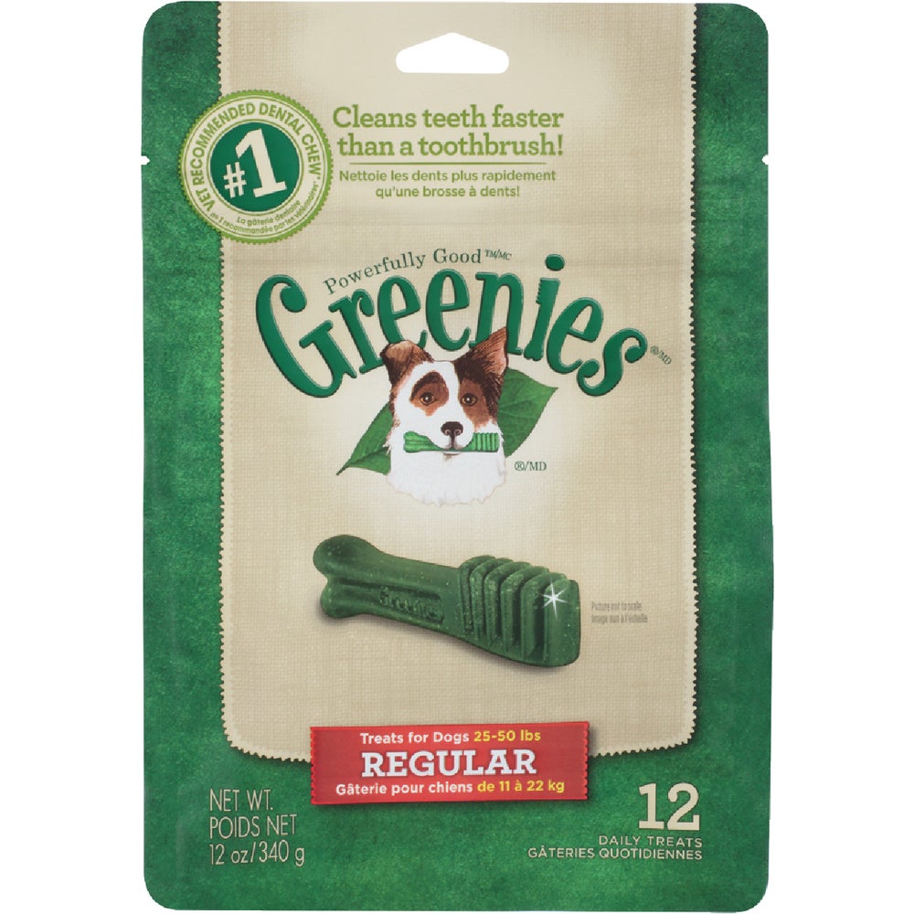 Greenies Regular Medium Dog Original Flavor Dental Dog Treat (12Pack