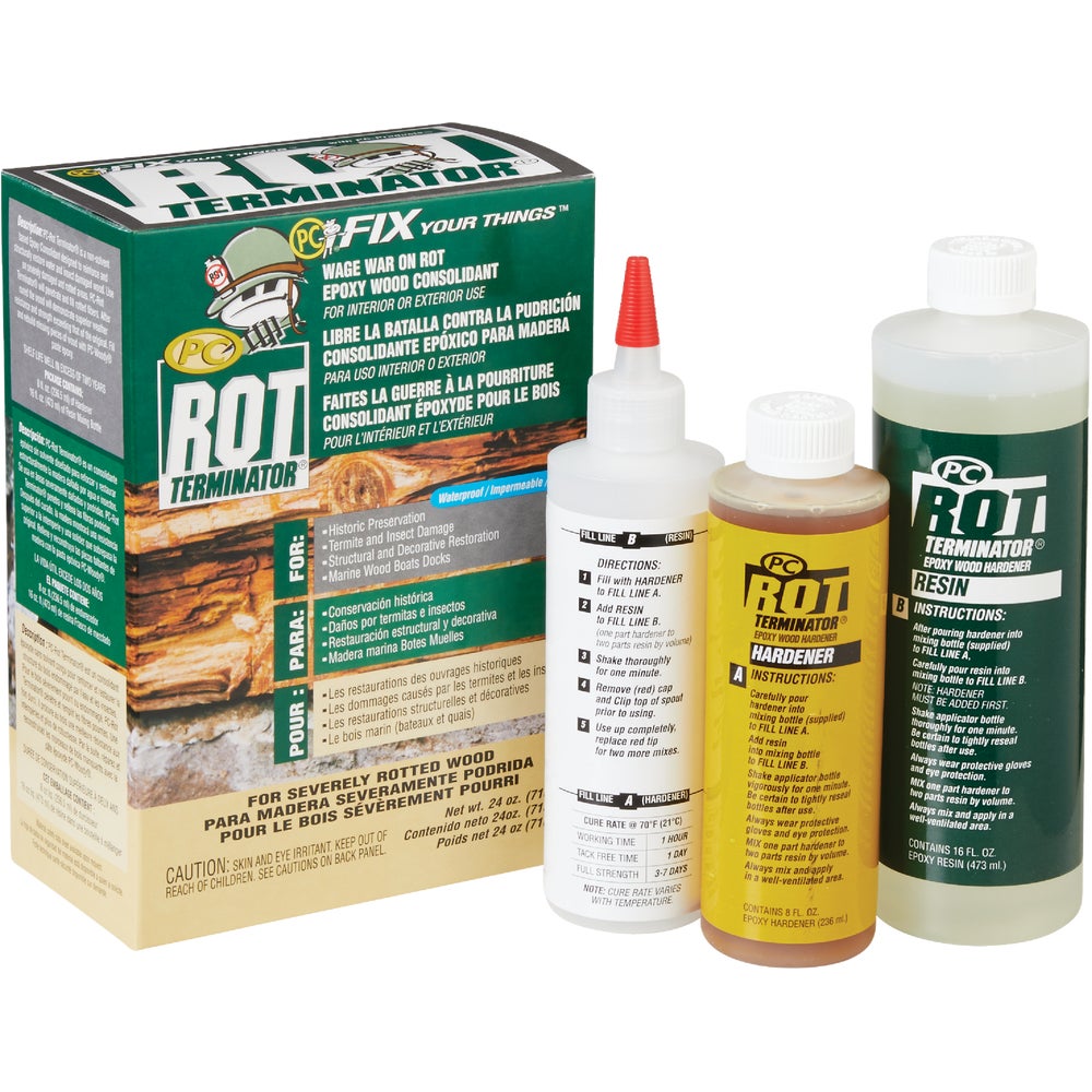 Protective Coating 24061 PCRot Terminator Wood Restorer Family Hardware