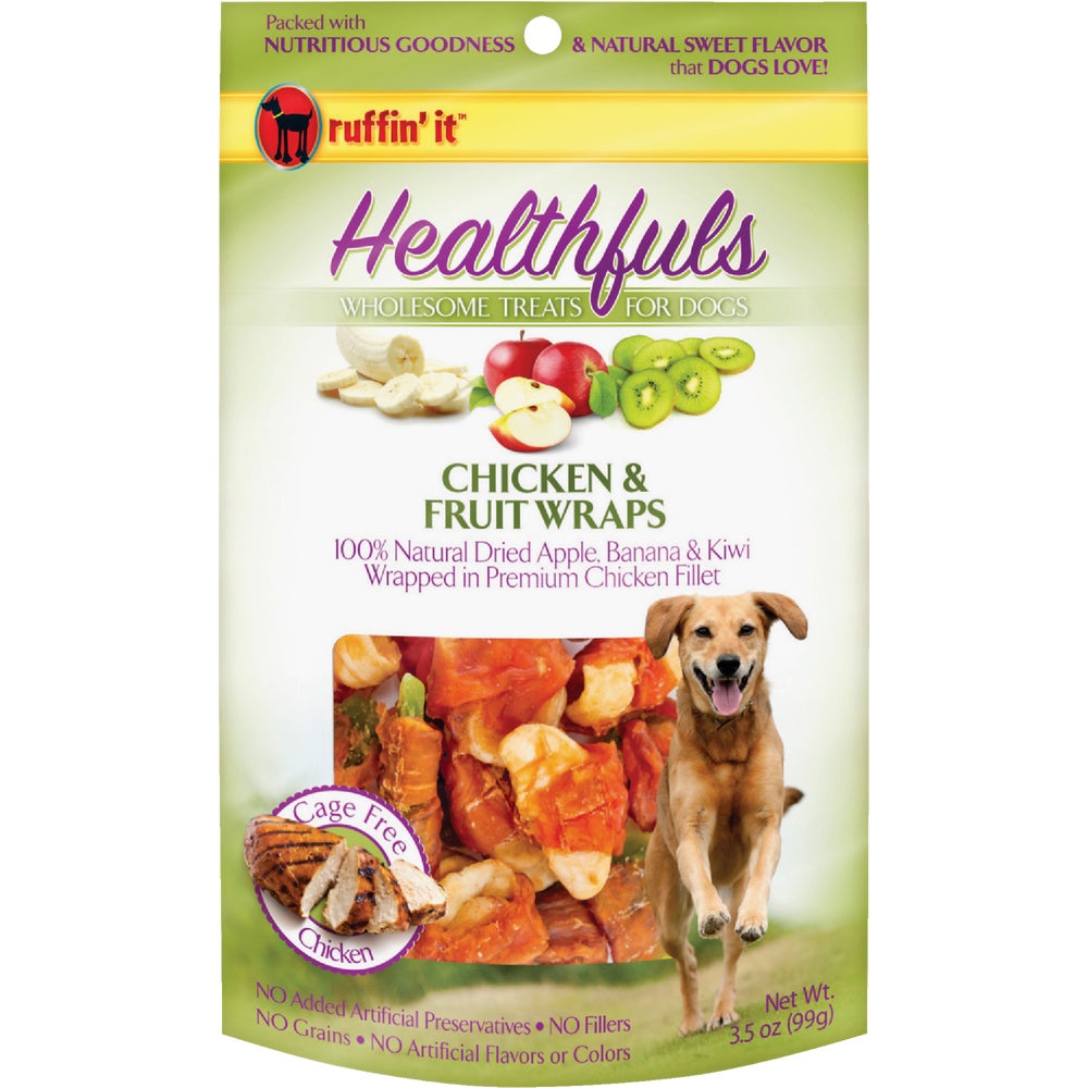 Westminster Pet 08302 Ruffin’ it Healthfuls Chicken & Fruit Wrap Dog