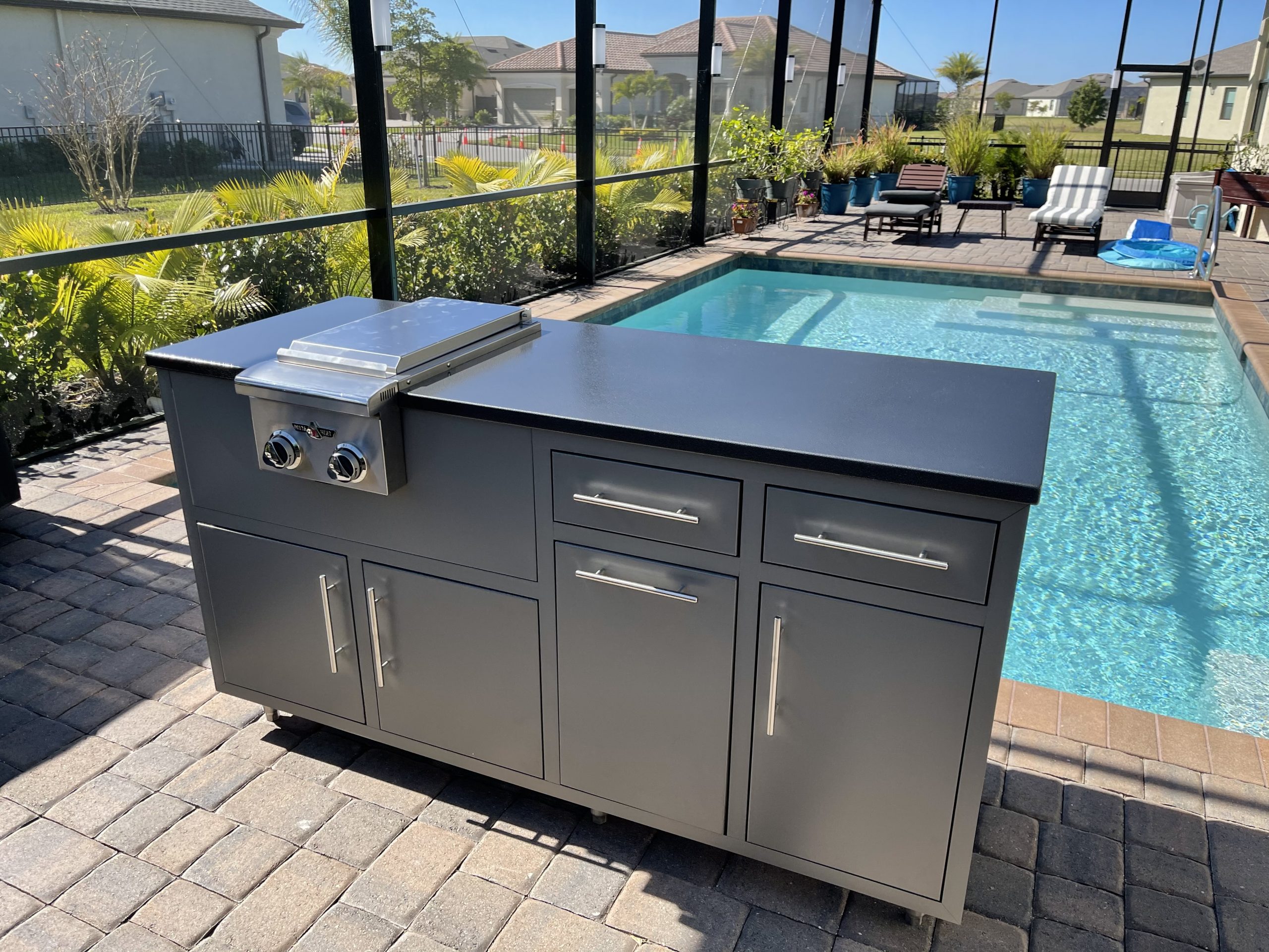 Challenger Designs Coastal COGI67.25GWDD Grill Island Base Family