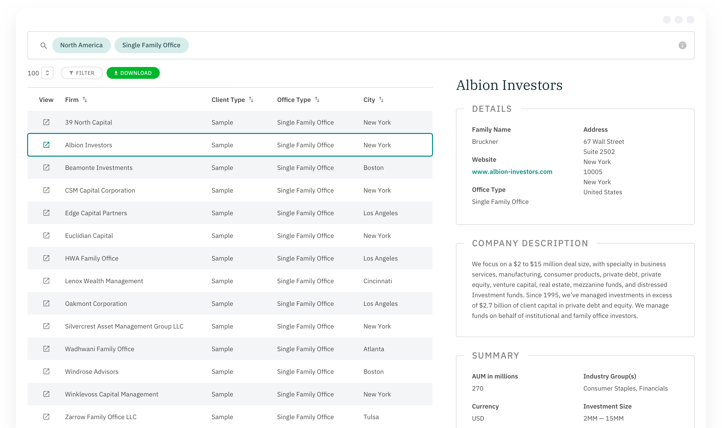 North America & International Family Office Lists Family Office ListFamily Office List