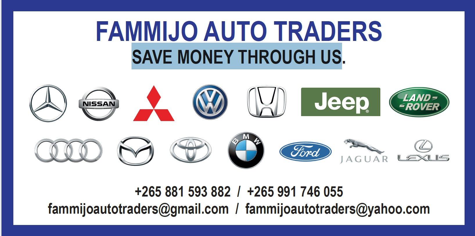 FAMMIJO AUTO TRADERS Your partner in Japanese/UK/USA/Singapore