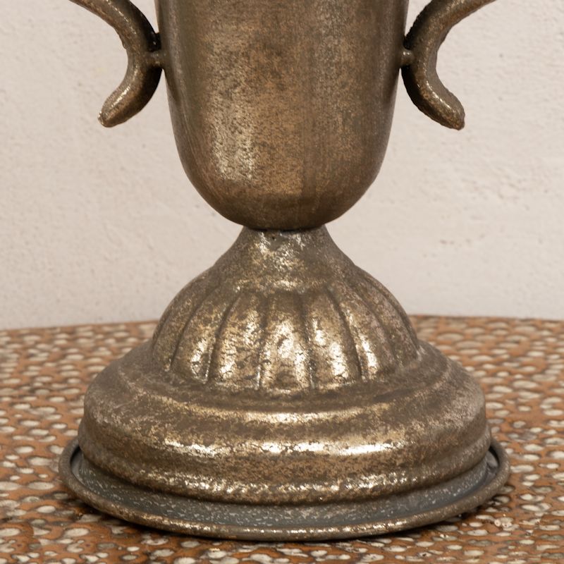 Burnished Silver Trophy Vase Famous Mountain