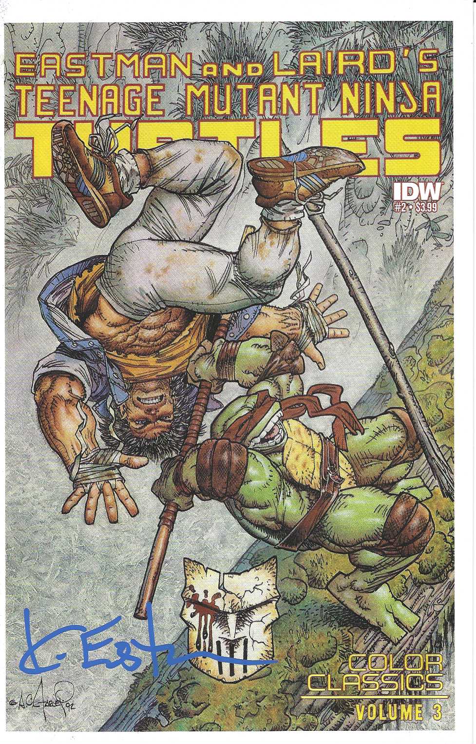 TMNT Color Classics Vol. 3 2 SIGNED Kevin Eastman Studios