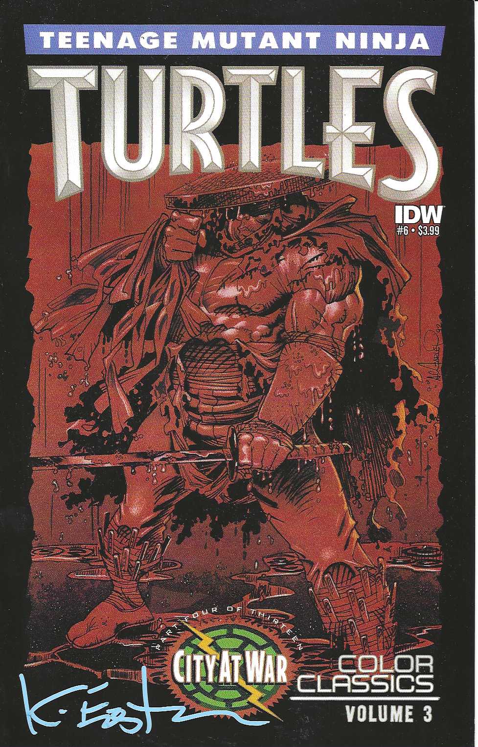 TMNT Color Classics Vol. 2 1 SIGNED Kevin Eastman Studios