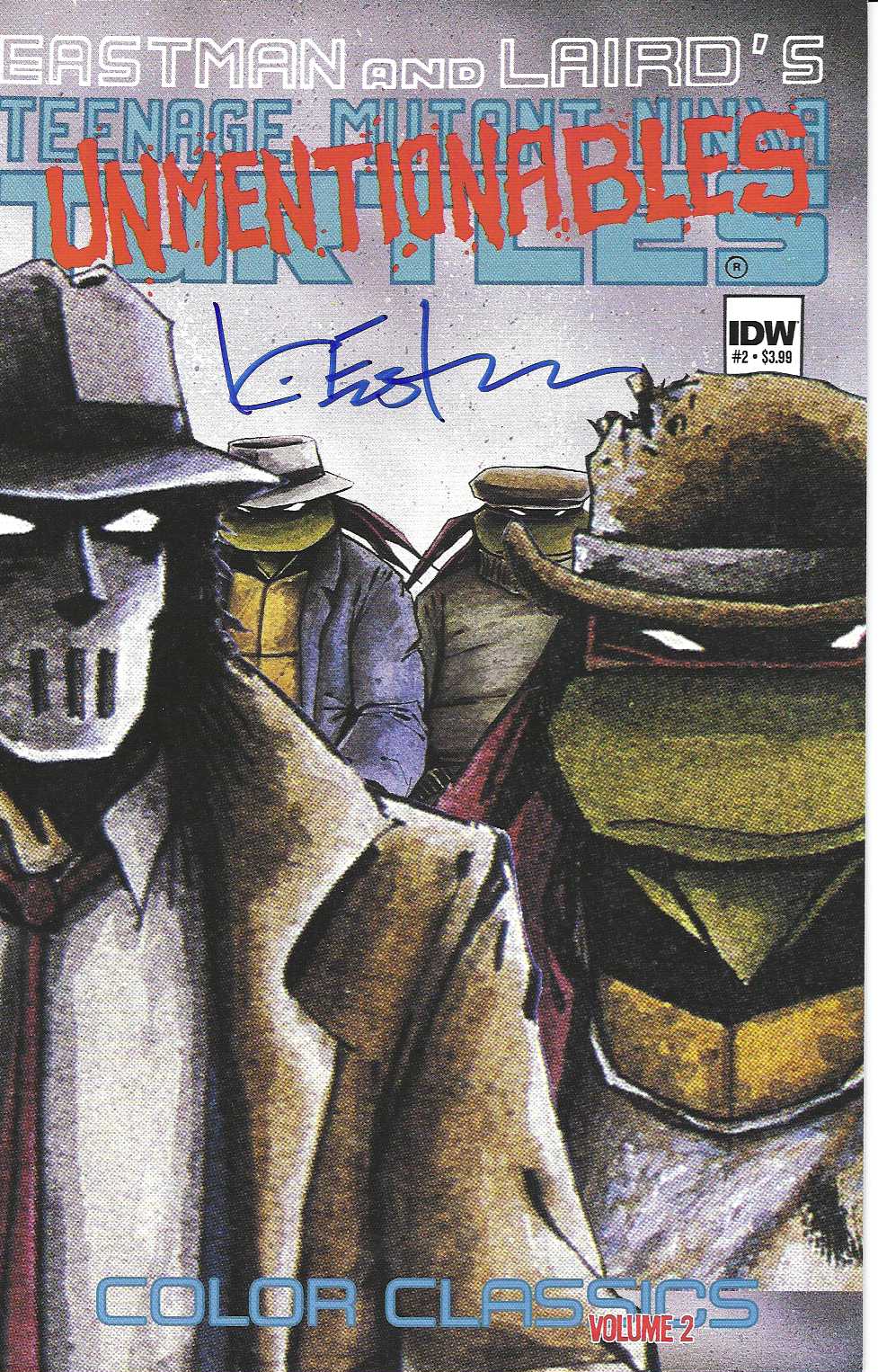 TMNT Color Classics Vol. 2 2 SIGNED Kevin Eastman Studios