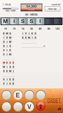 Ordet: Shuffle letters to create words! - FanAppic.com