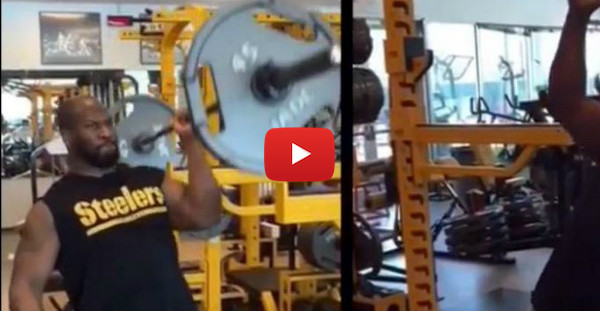 James Harrison does the most incredible workout you’ll ever see Fanbuzz