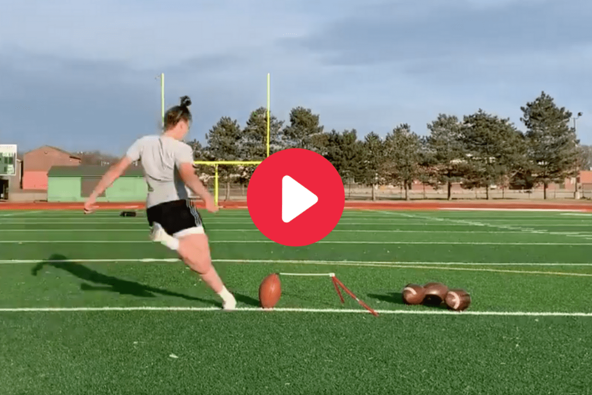 Female Kicker Nailing 55Yard FG Takes Girl Power to Another Level