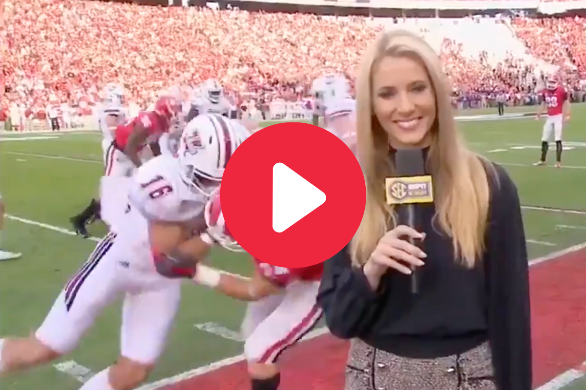 RB Ran Over Laura Rutledge, Then Asked Her Out [VIDEO] Fanbuzz