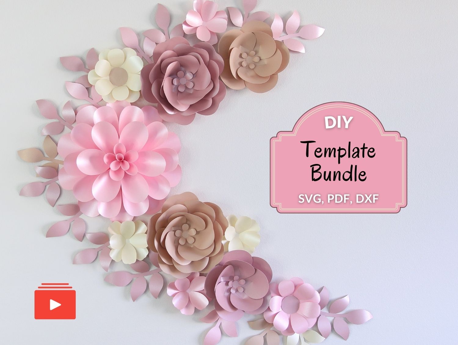 Paper Flowers Backdrop Template Best Flower Site