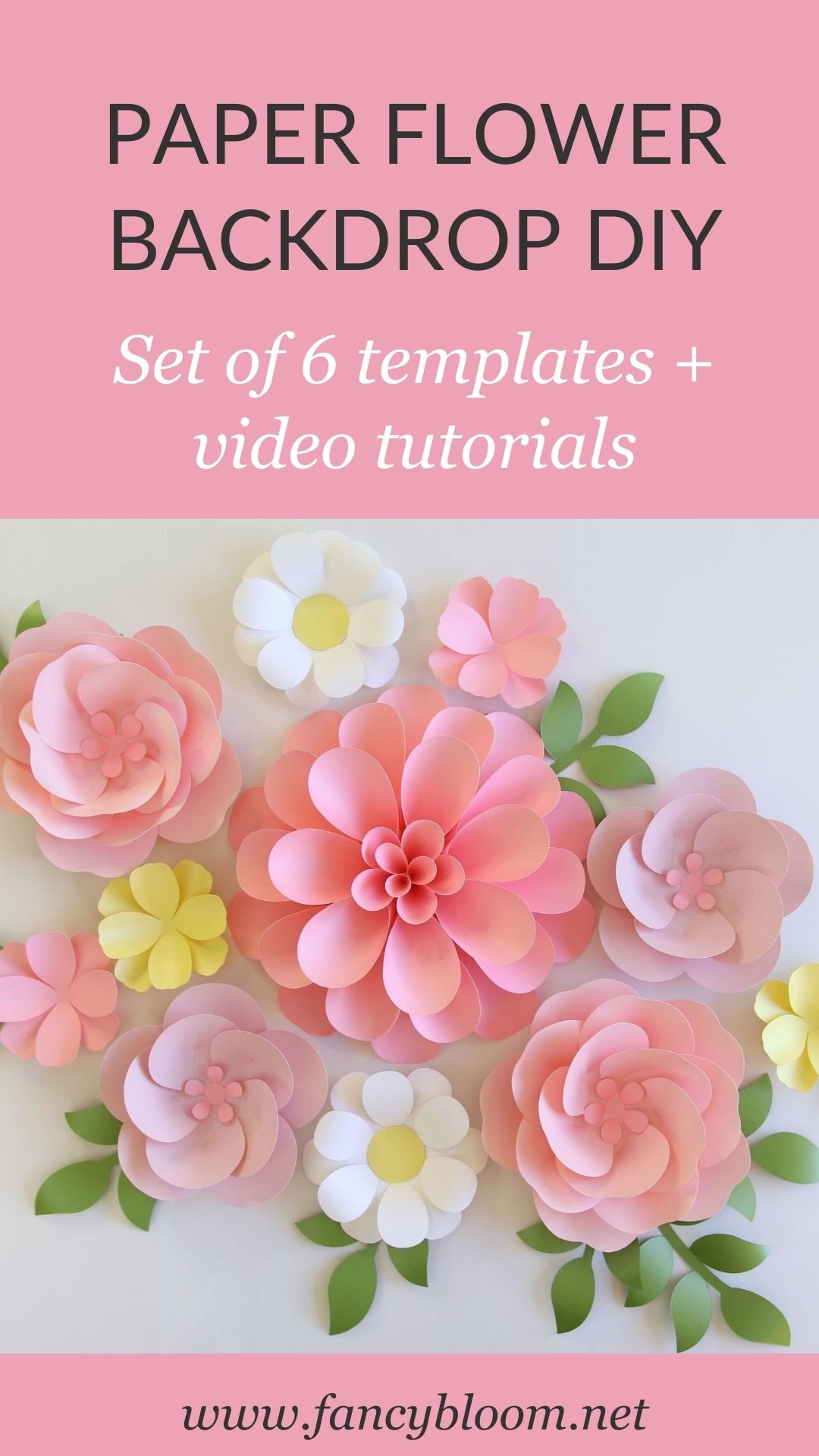 Paper Flower Backdrop DIY Kit FancyBloom