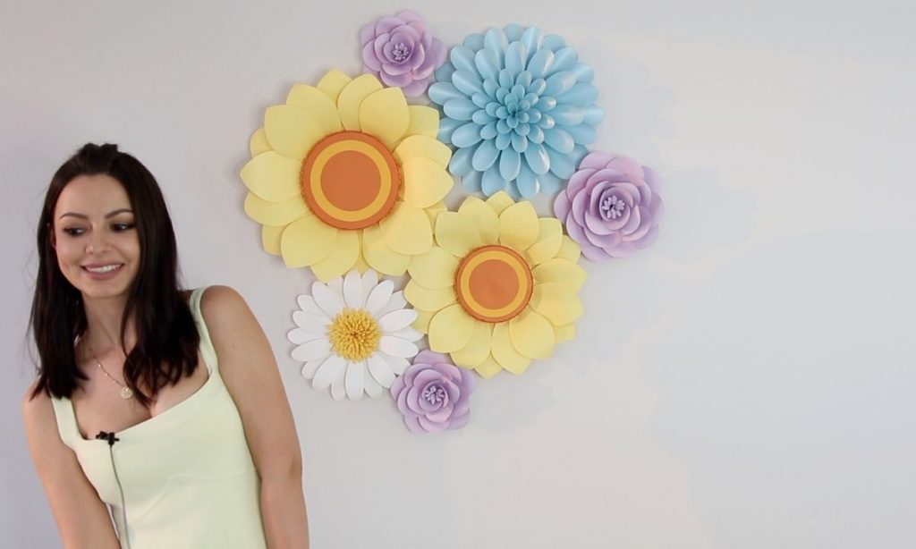How To Hang Paper Flowers (without damaging the wall