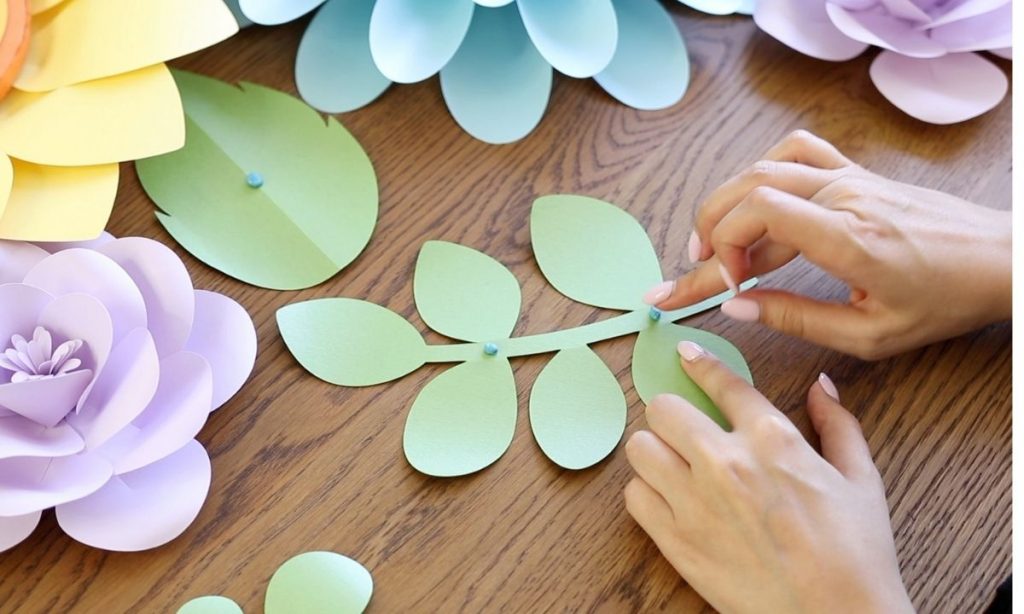 How To Hang Paper Flowers (without damaging the wall