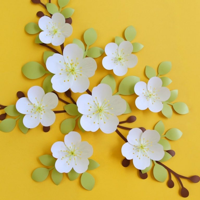 Cherry Blossom Paper Flower Templates FancyBloom