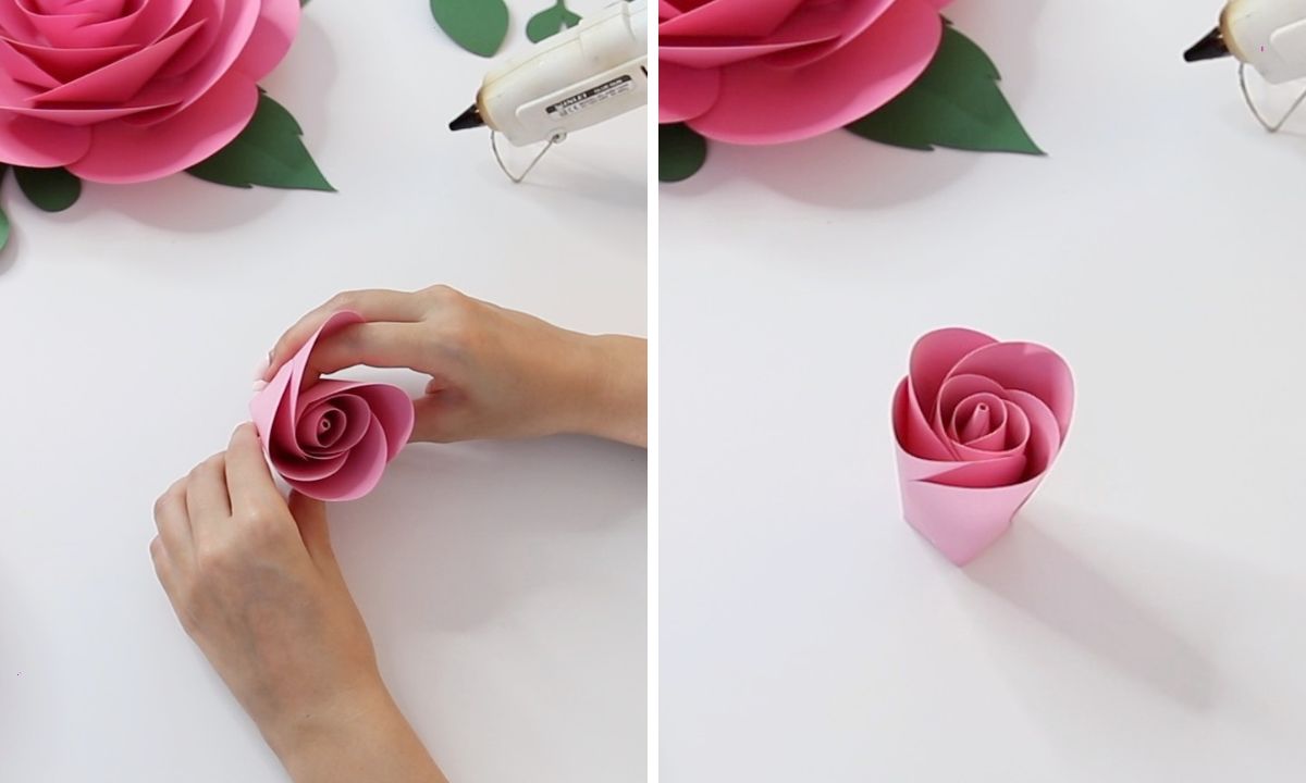 How To Make Big Paper Roses Step By Step (+ FREE Template) FancyBloom