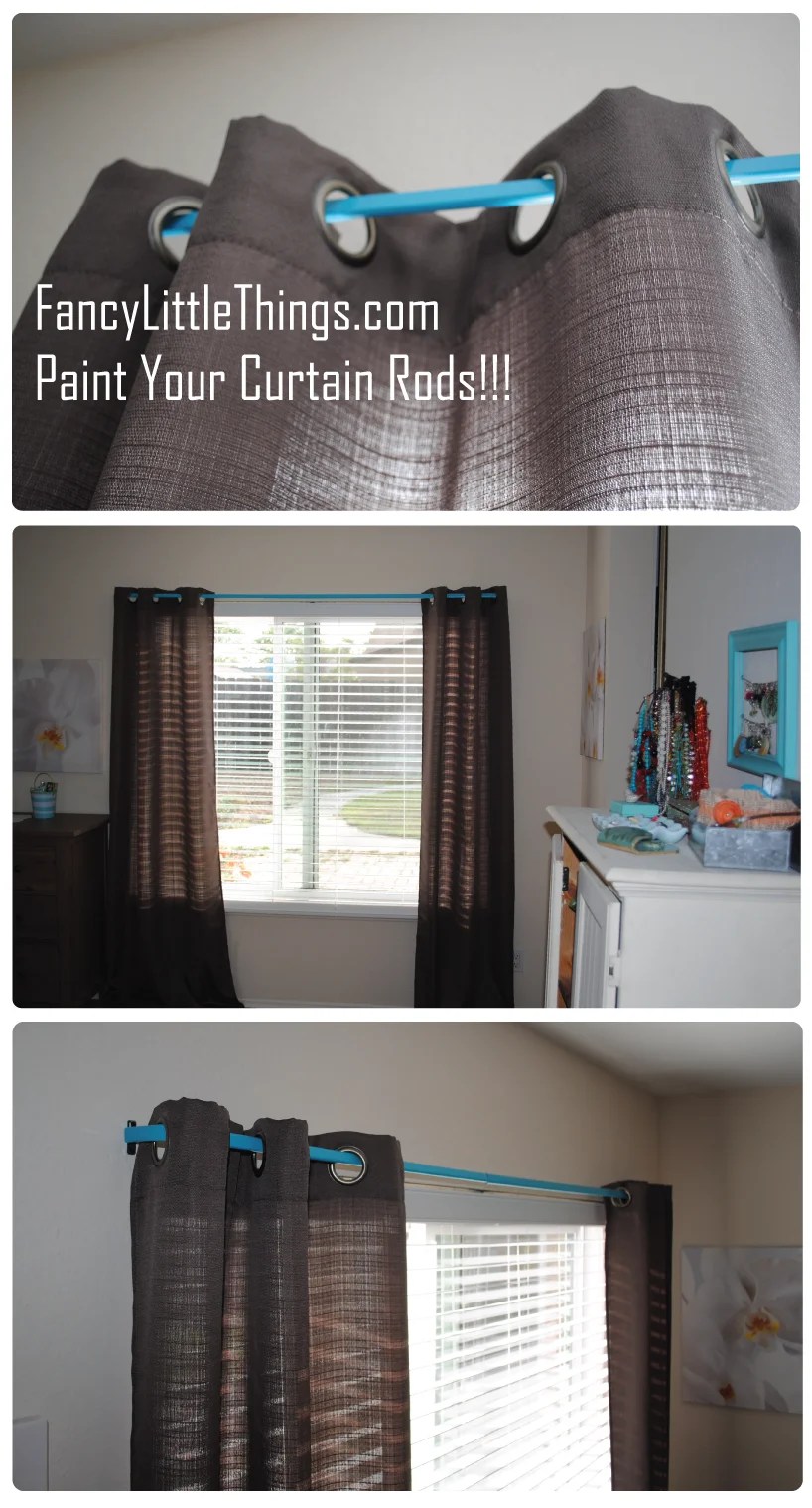 Paint Your Curtain Rods {a simple DIY} Fancy Little Things