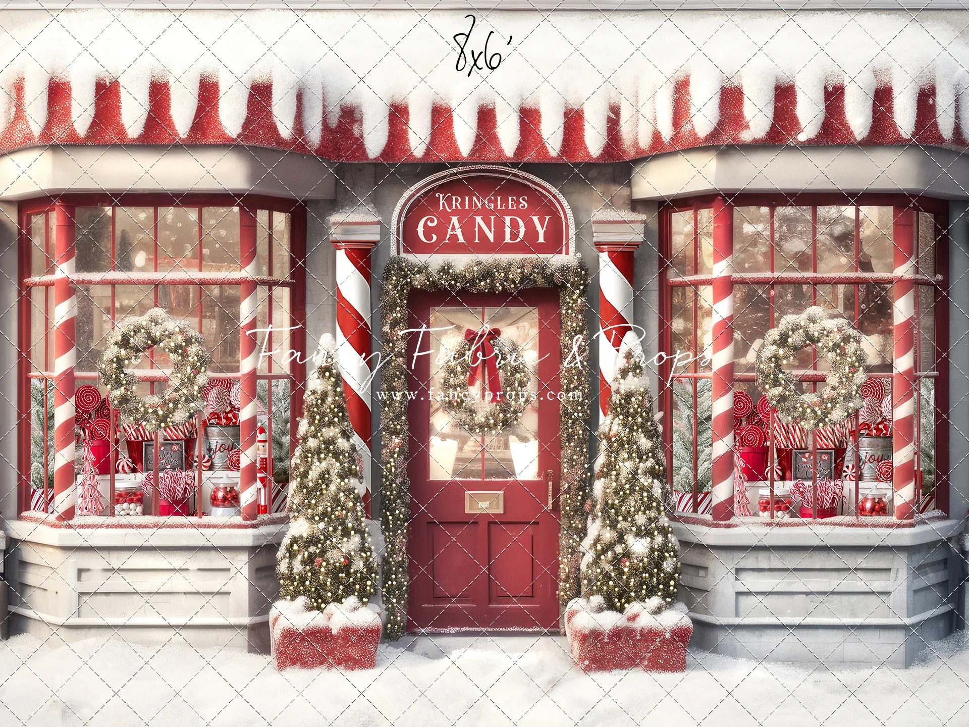 Kringles Candy Store Mini Room Fancy Fabric & Props