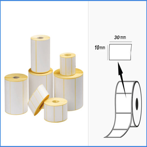 30mm x 10mm Barcode Label Sticker Barcode Label Sticker Price