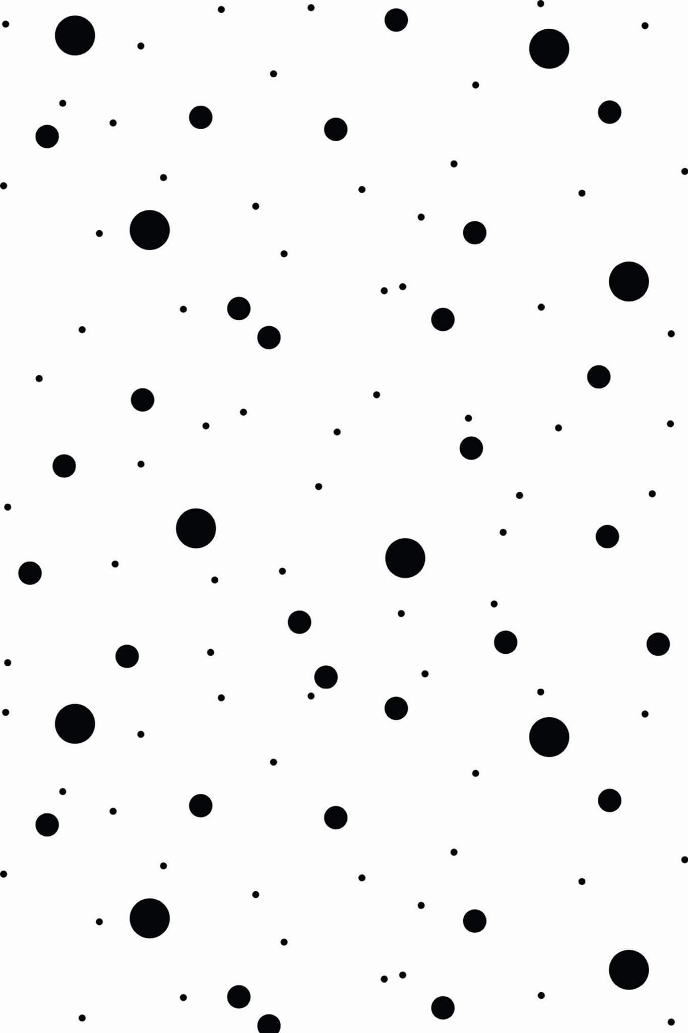 Black dots Wallpaper Peel and Stick or NonPasted