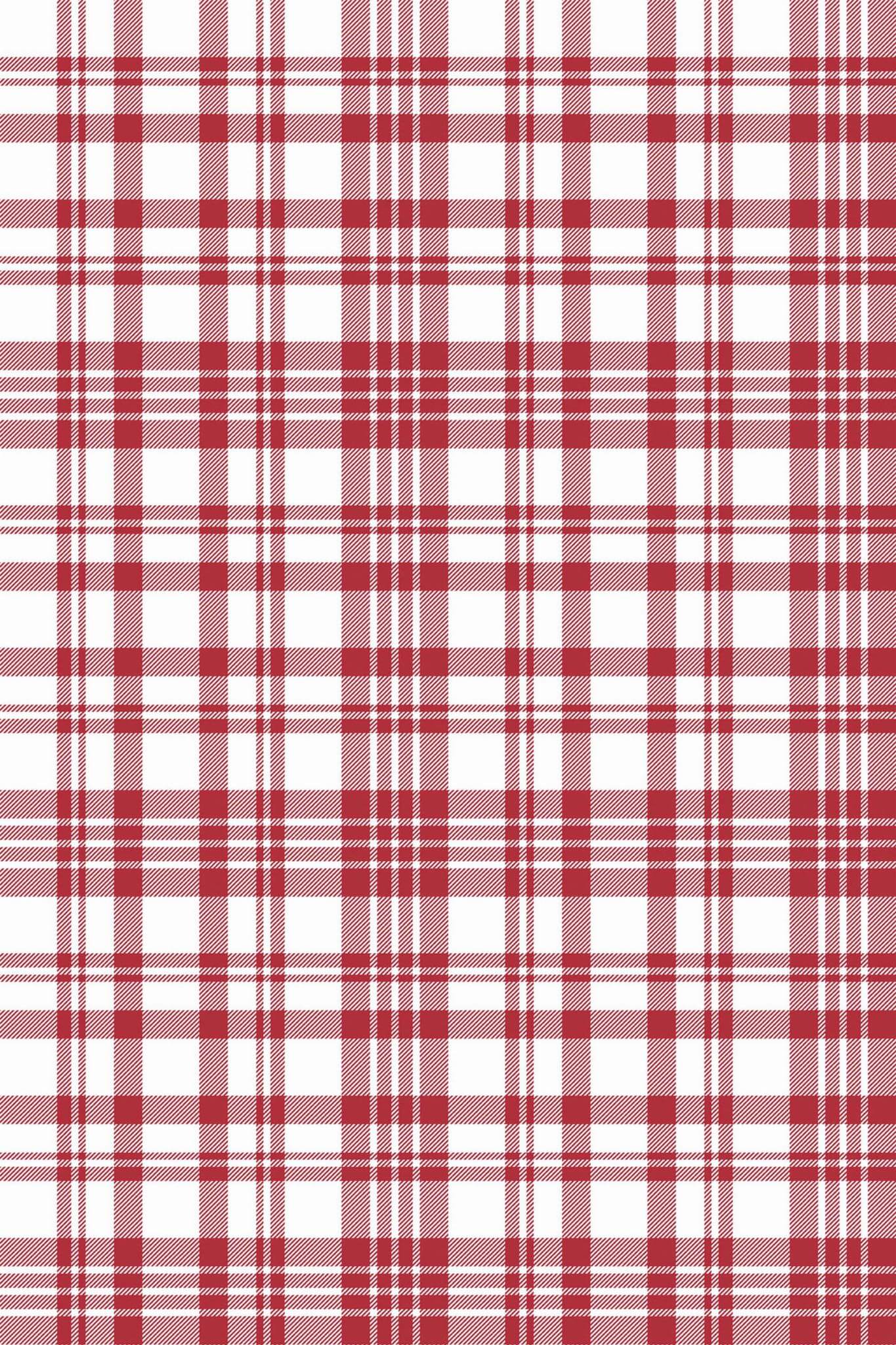 Red plaid Wallpaper Peel and Stick or NonPasted