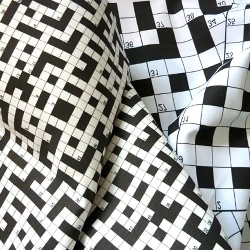 Buy Cotton Fabric Crossword from Our Fabric Manufacturer & Factory