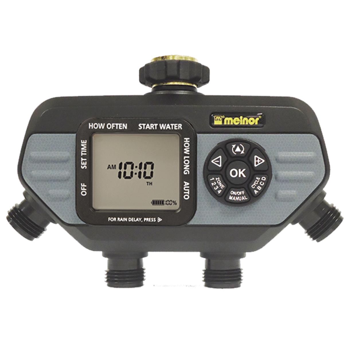 Melnor 73280 Hydrologic Electronic 4Zone Day Specific Programmable
