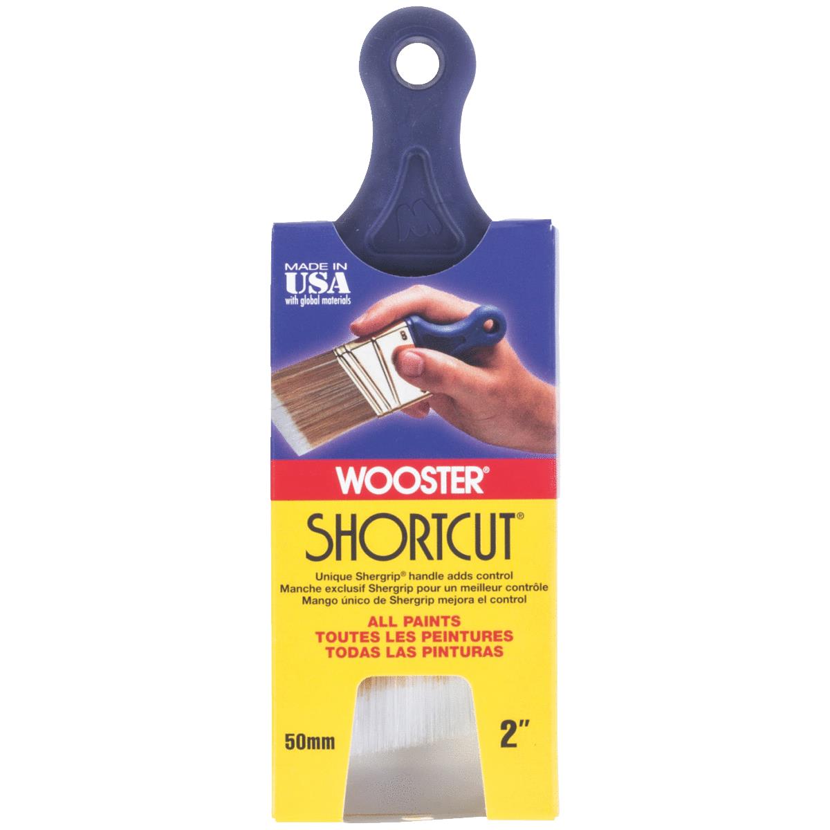Wooster Q32112 Shortcut 2 In. Angle Sash Short Handle Paint Brush F