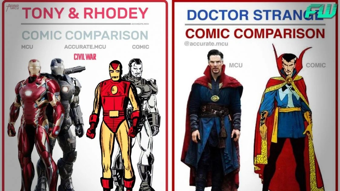 23 MCU Characters Compared to Their Comics