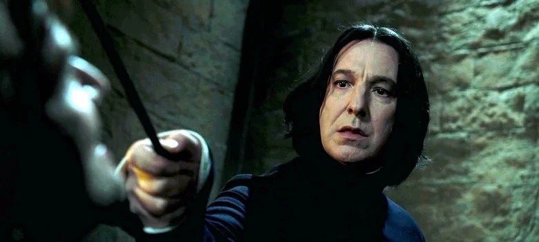 Alan Rickman as Severus Snape
