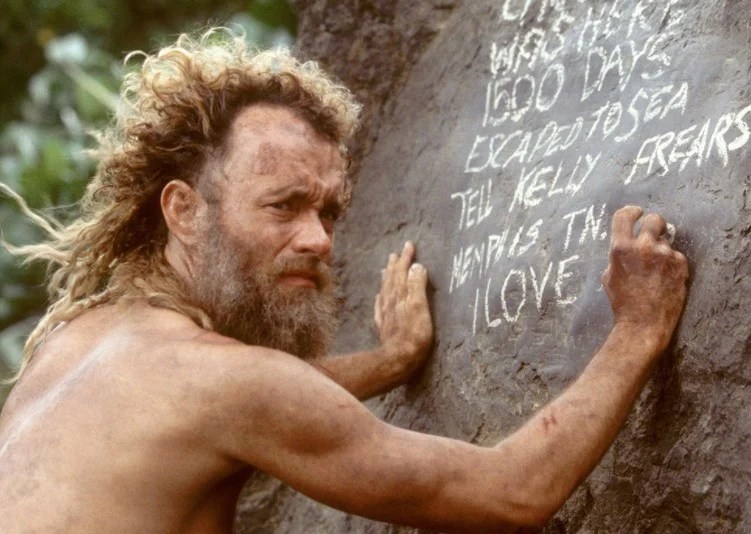 A still from Cast Away