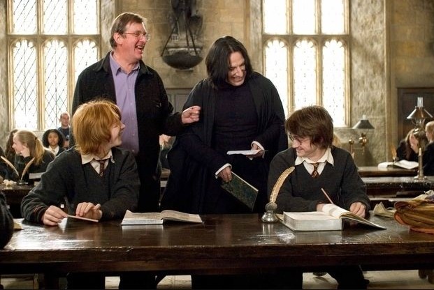 Alan Rickman and Daniel Radcliffe