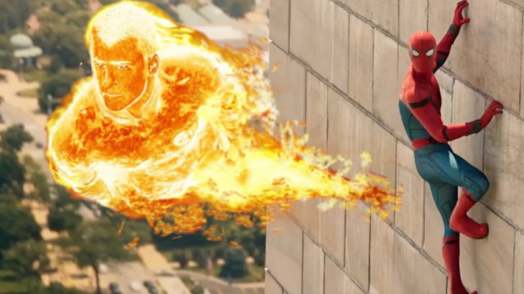 Spider Man human torch